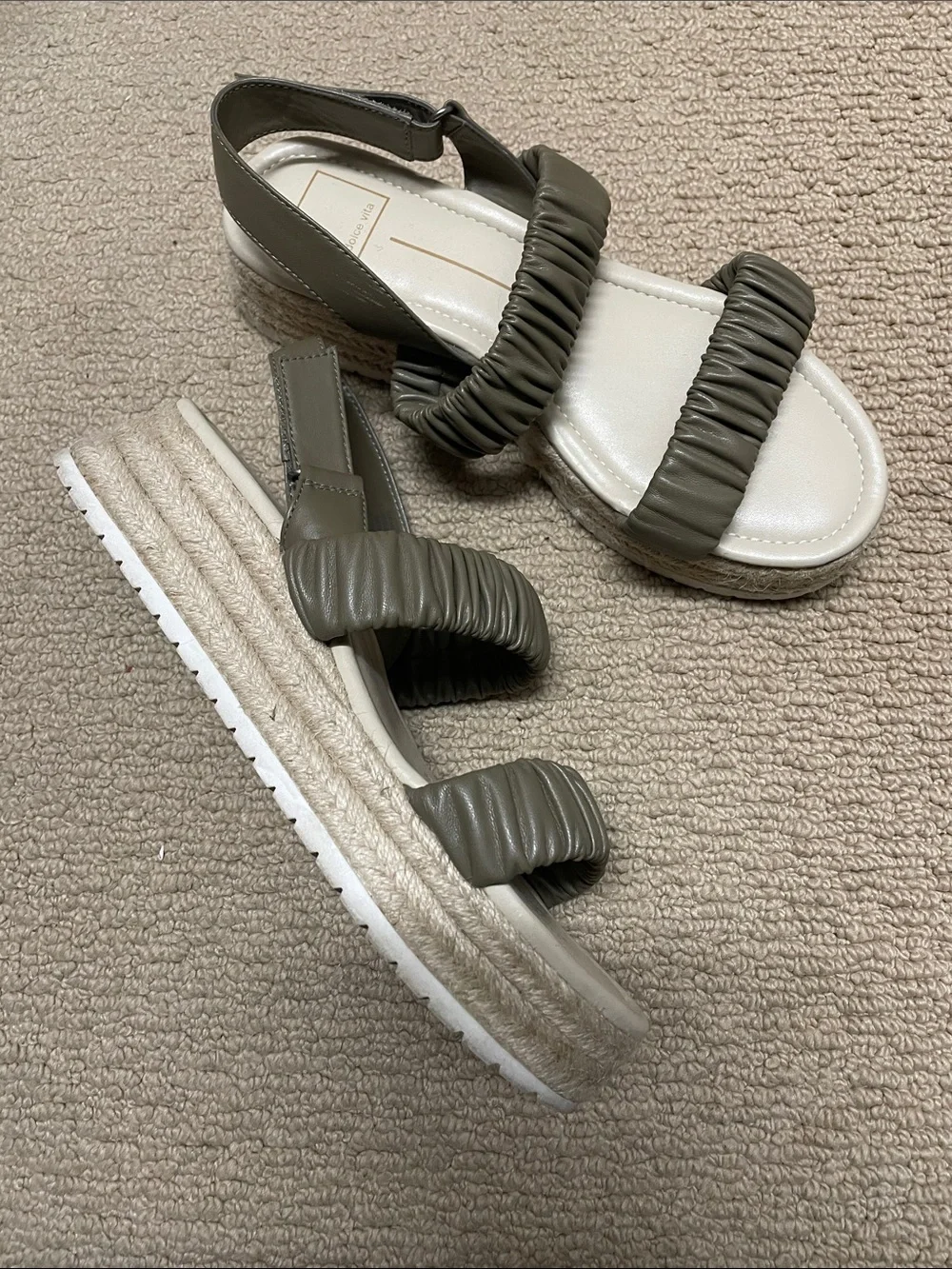 Dolce Vita Olive Green Espadrilles